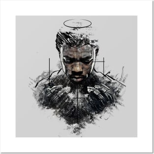 Tribute King Of Wakanda on Sketch Art Posters and Art